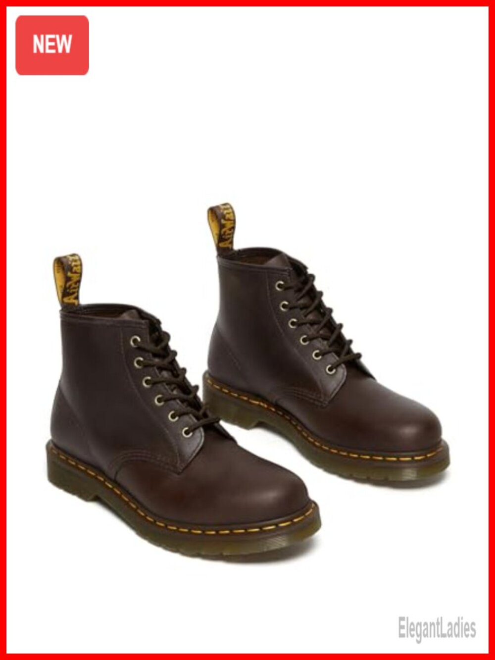 Dr. Martens 101 Crazy Horse Leather 6 Eye Ankle Boot Work